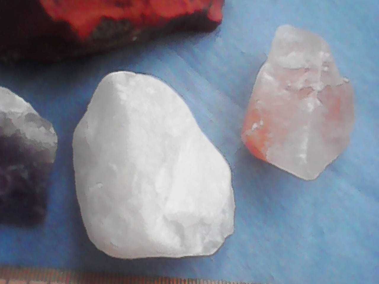 Zestaw Minerałów Surowych /Jaspis+Kamień Słoneczny+KryształG+Ametyst/