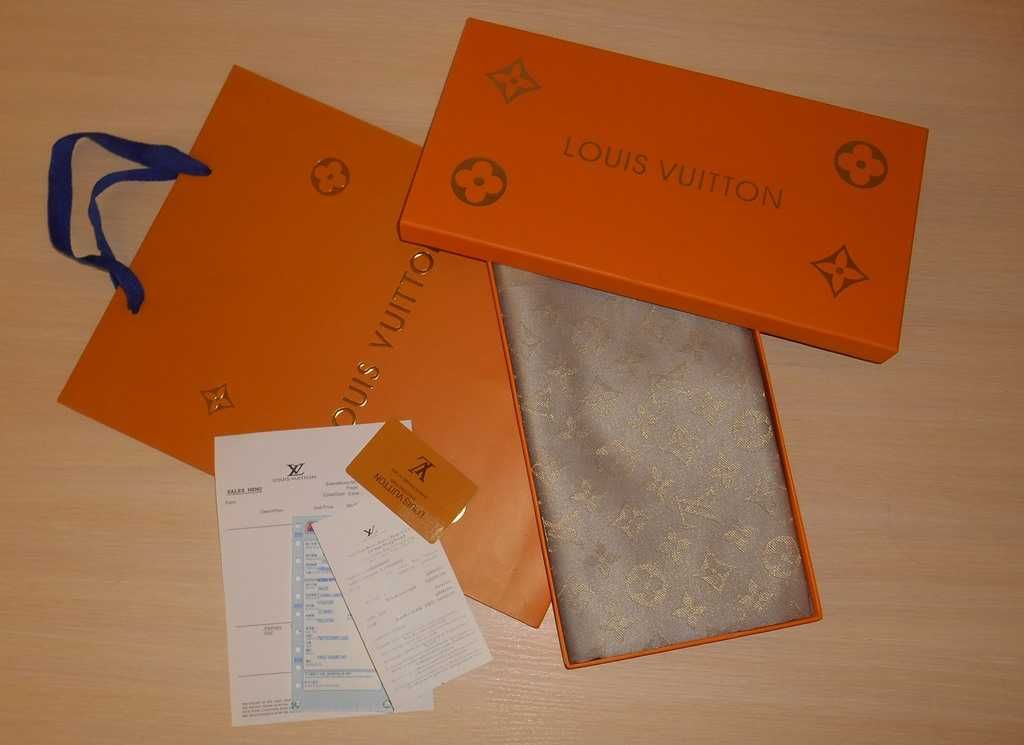 Louis Vuitton, Szal Szalik Chusta apaszka damski kasmir, Francja 84-29