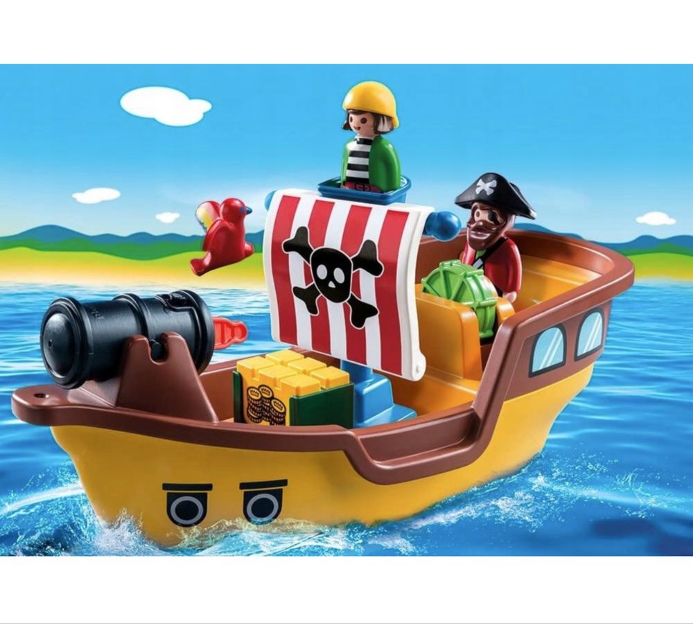 Playmobil 1.2.3 9118 Statek Piracki