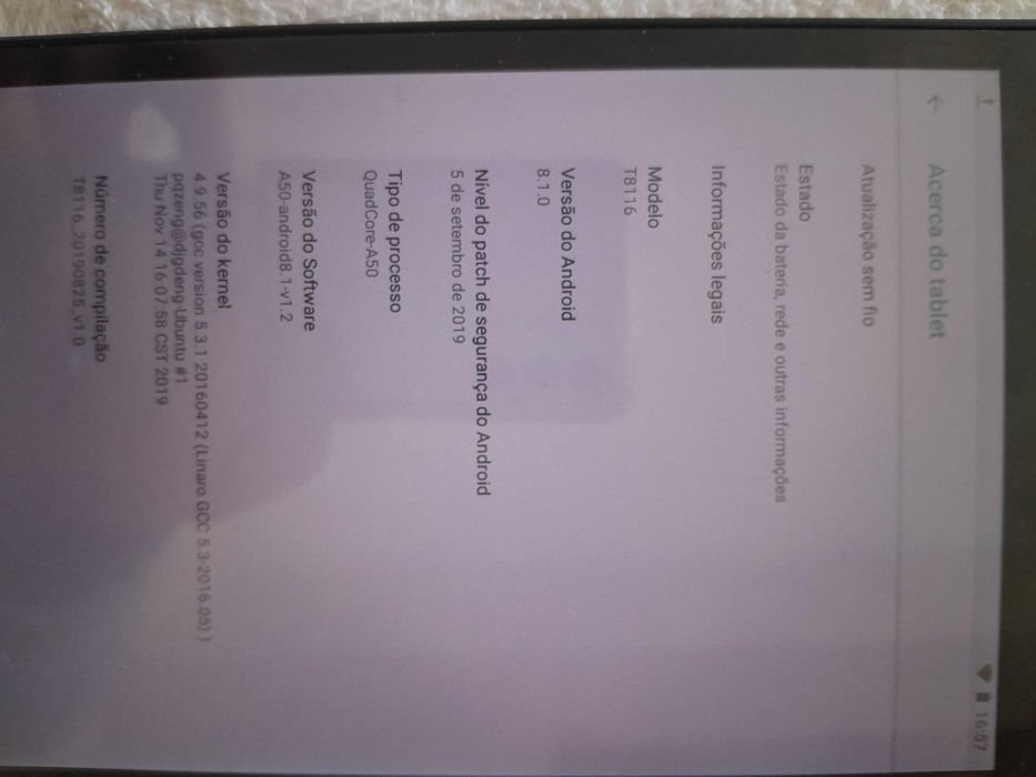 Tablete 7 polegadas em bom estado