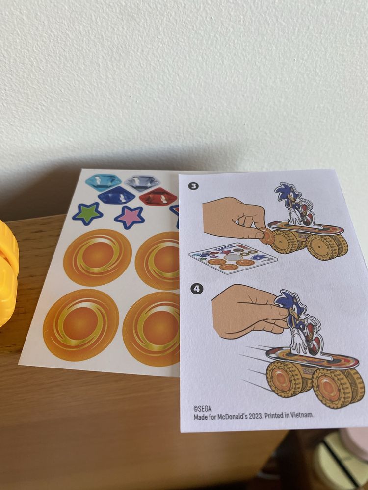 Boneco sonic the hedgehog mcdonalds