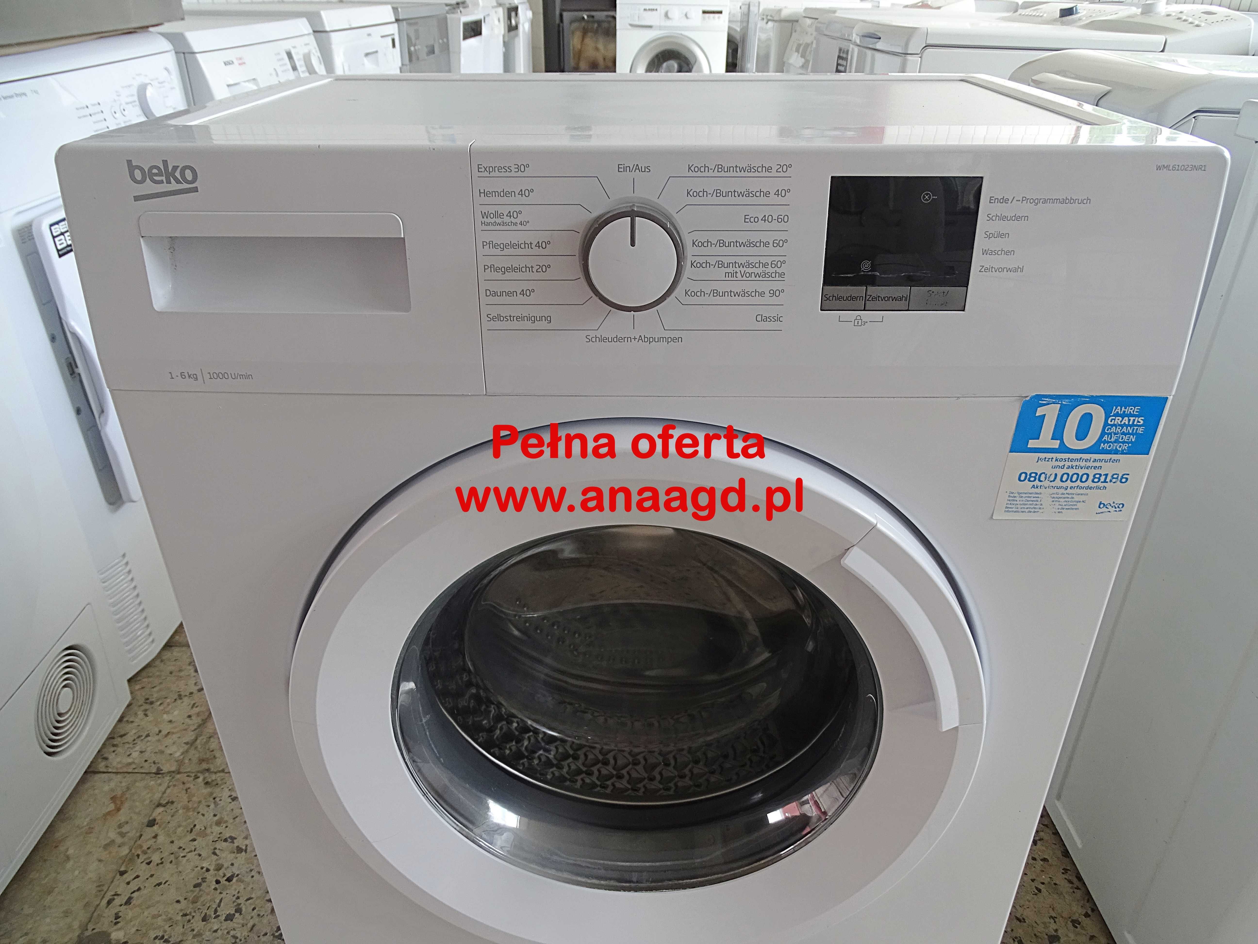 PŁYTKA Pralka BEKO WML 61023 NR1 A+++ GWARANCJA Duży Wybór Sprzętu AGD