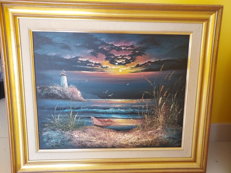 Quadro pintado a óleo