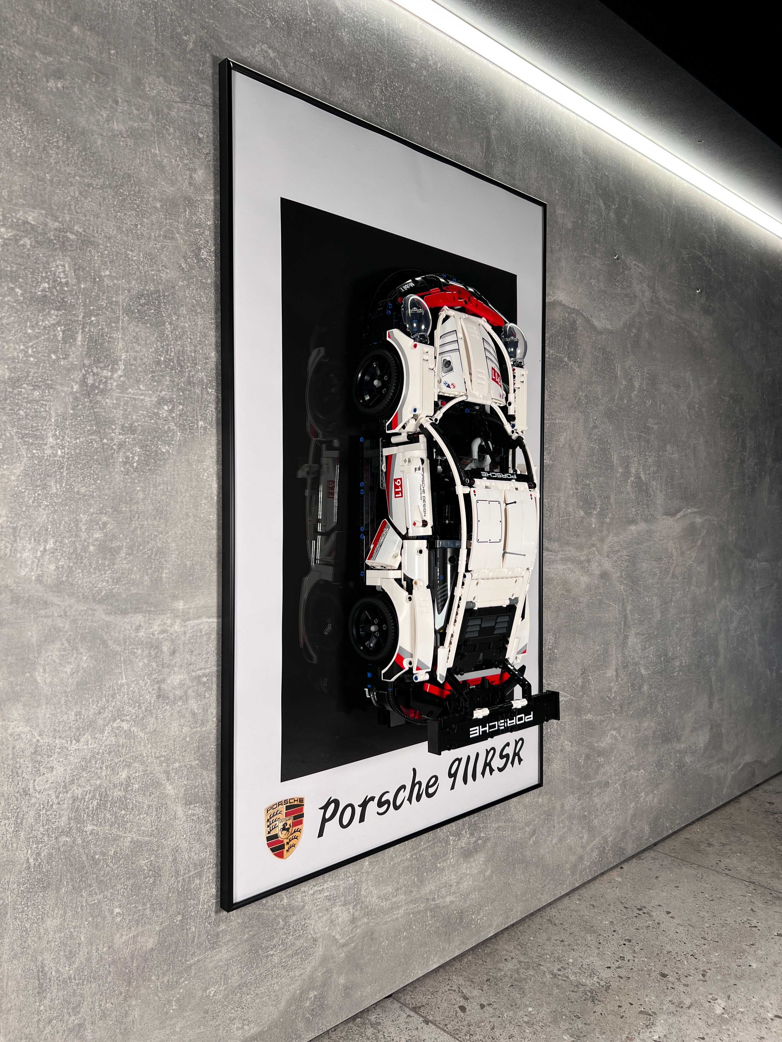 Тримач на Стіну Рамка 80x50 LEGO Technic 42096 Porsche 911 RSR Лего