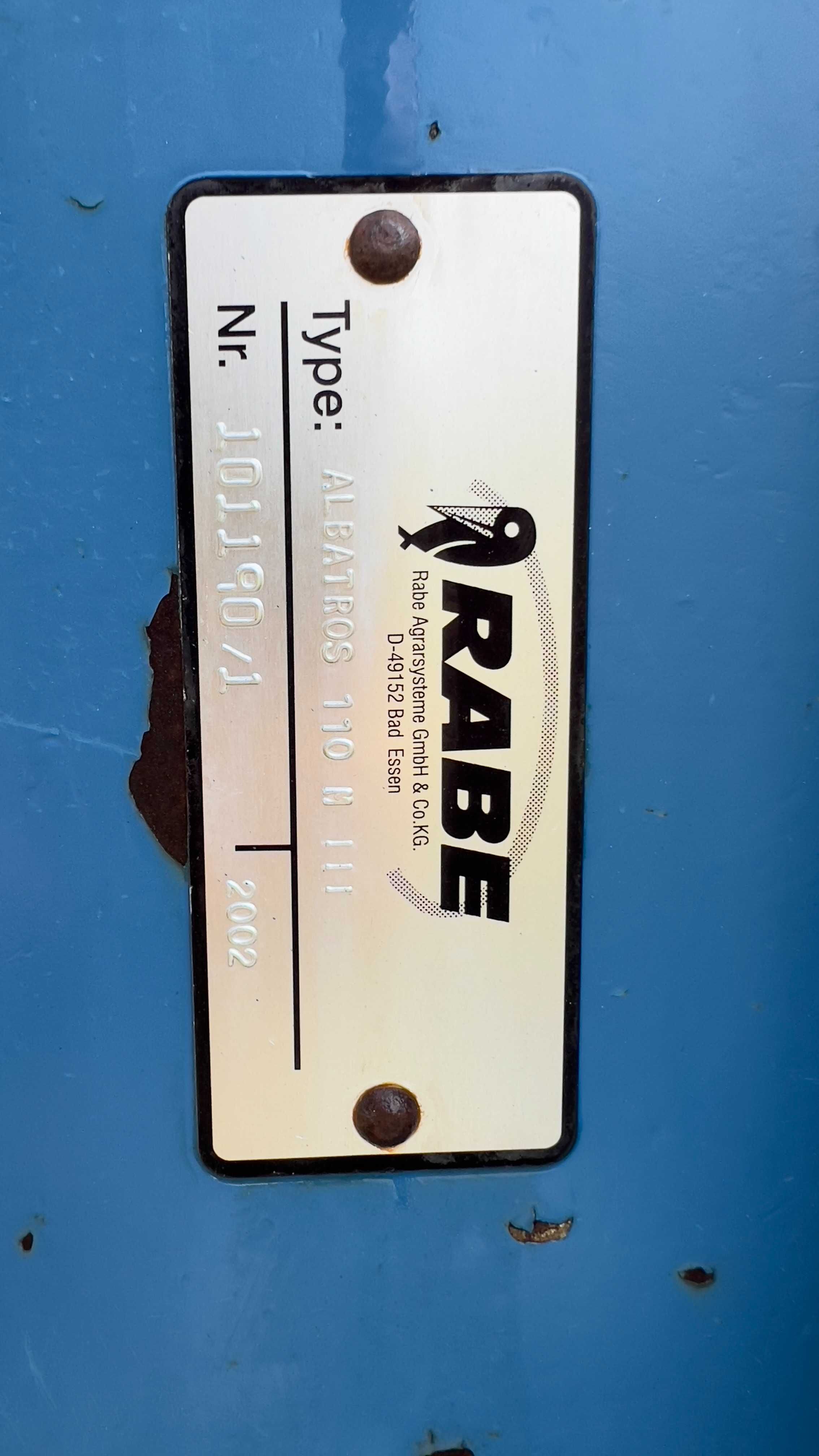 Pług RABE Albatros 110 M 2002r 3- skibowy