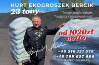 HURT - Polski Węgiel 28MJ- Ekogroszek Bercik LUZEM - 25 TON