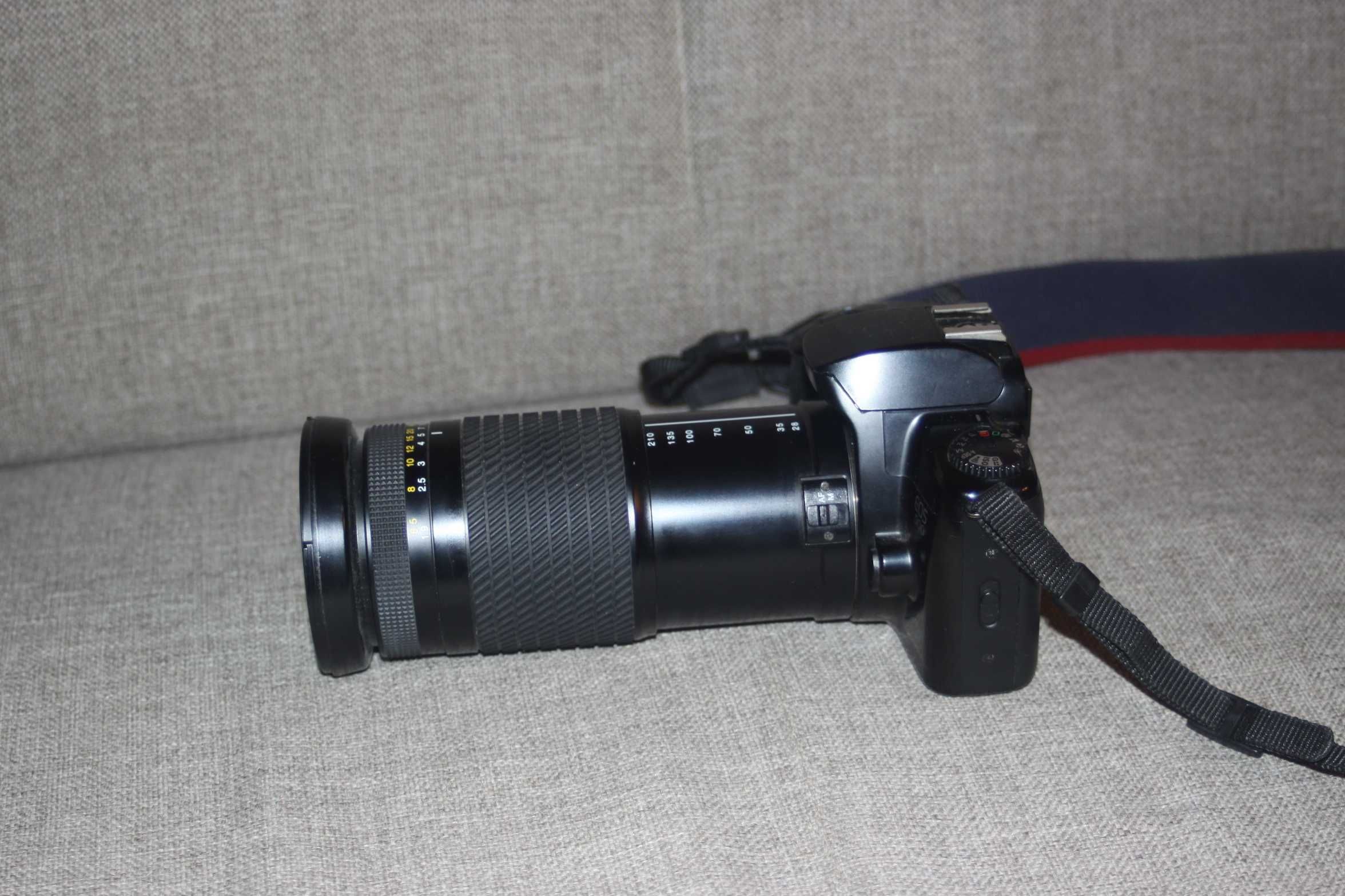 Aparat Fotograficzny Canon EOS 500 - obiektyw Tokina 28-210 - Sprawny