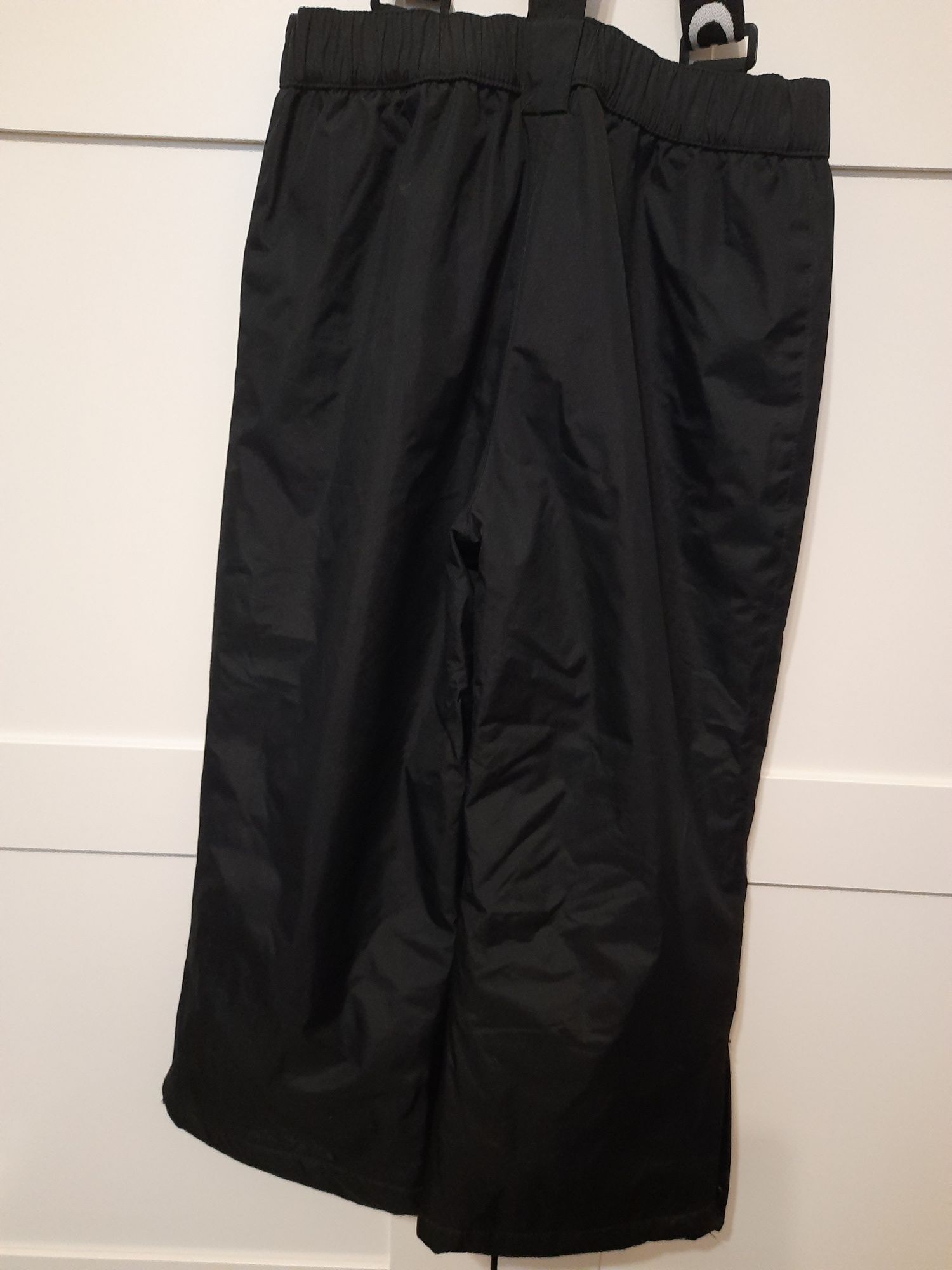 Spodnie narciarskie czarne BRUGI, jak nowe, roz. 110 - 116
