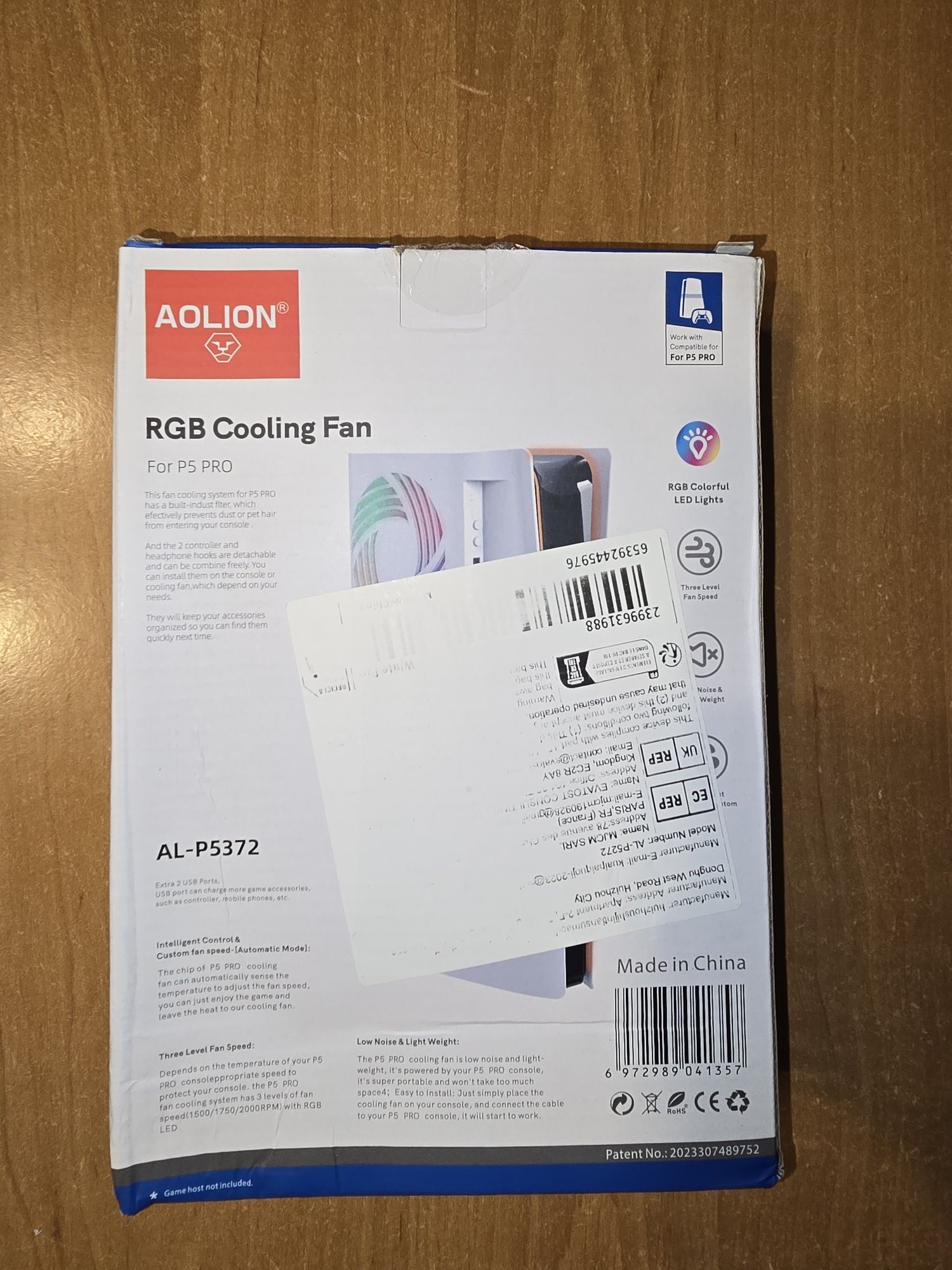 Wentylator chłodzący do PlayStation 5 PRO.