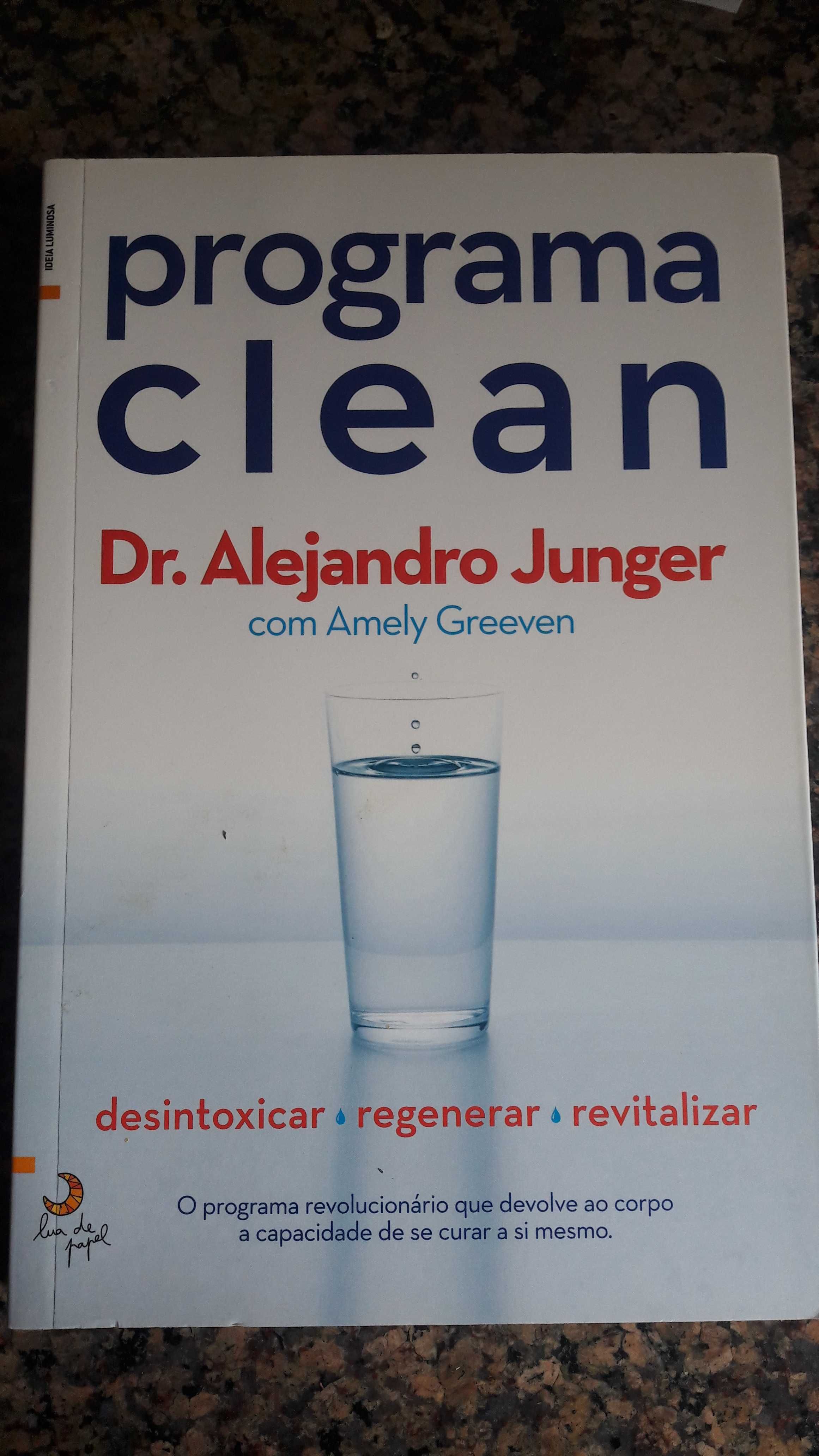Vendo livro, estado novo, Programa Clean de Dr. Alejandro Junger