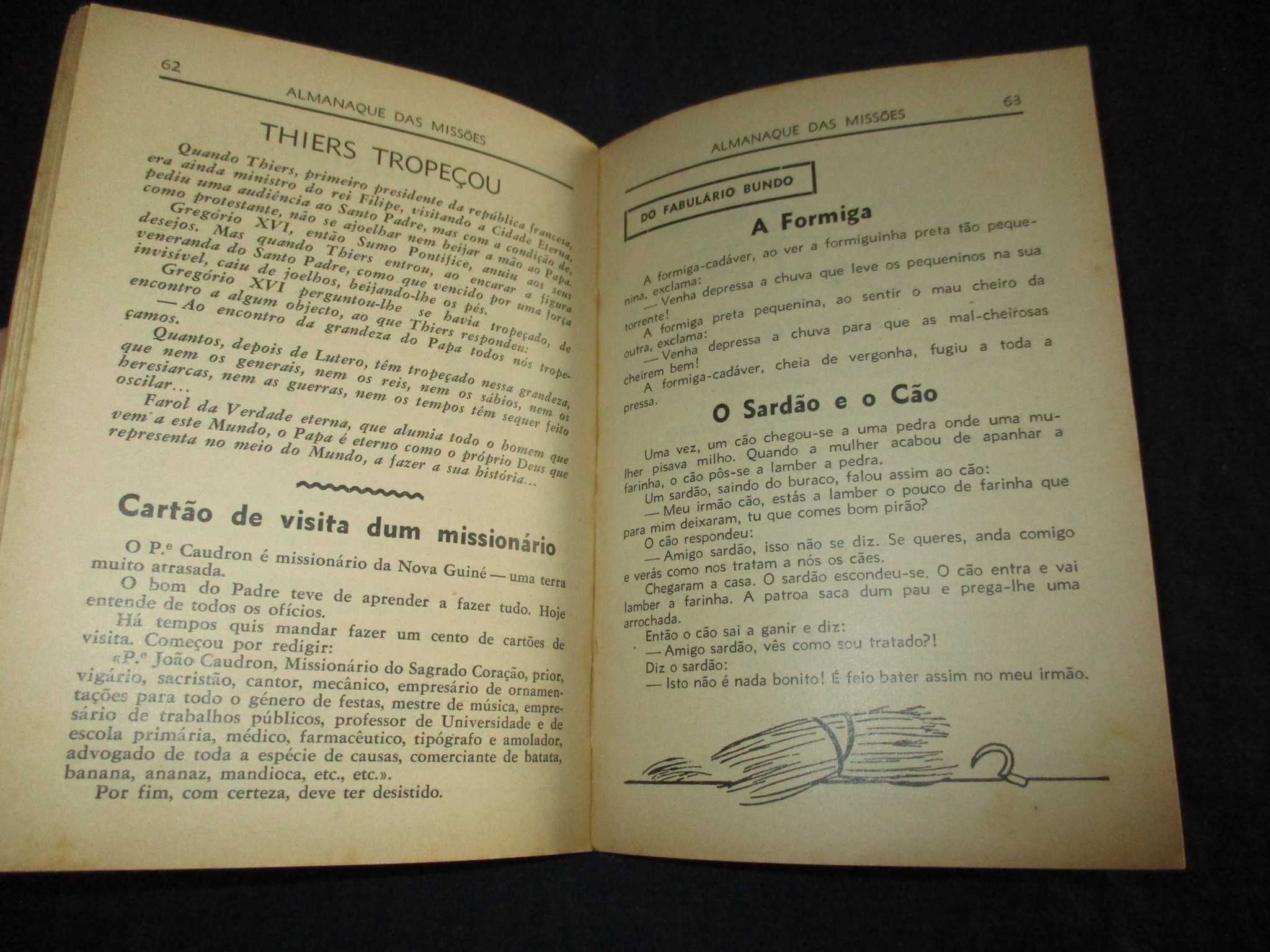 Livro Almanaque das Missões 1952