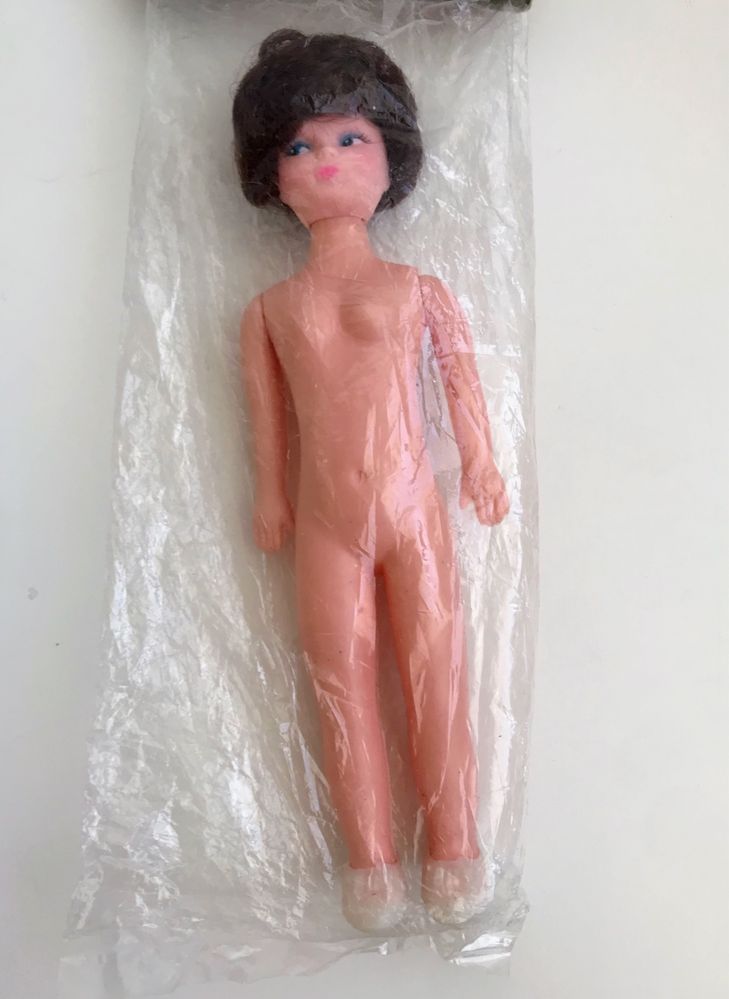 Vintage lalka, klon Barbie Hentoy retro zabawka, lalka do przebierania