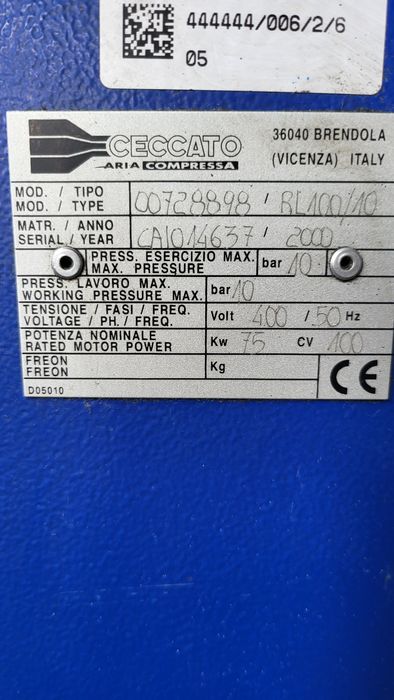 Sprężarkę śrubowa CECCATO BL100