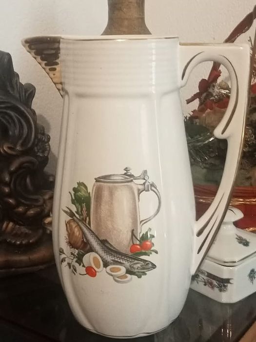 Bela caneca em faiança S.Roque Aveiro