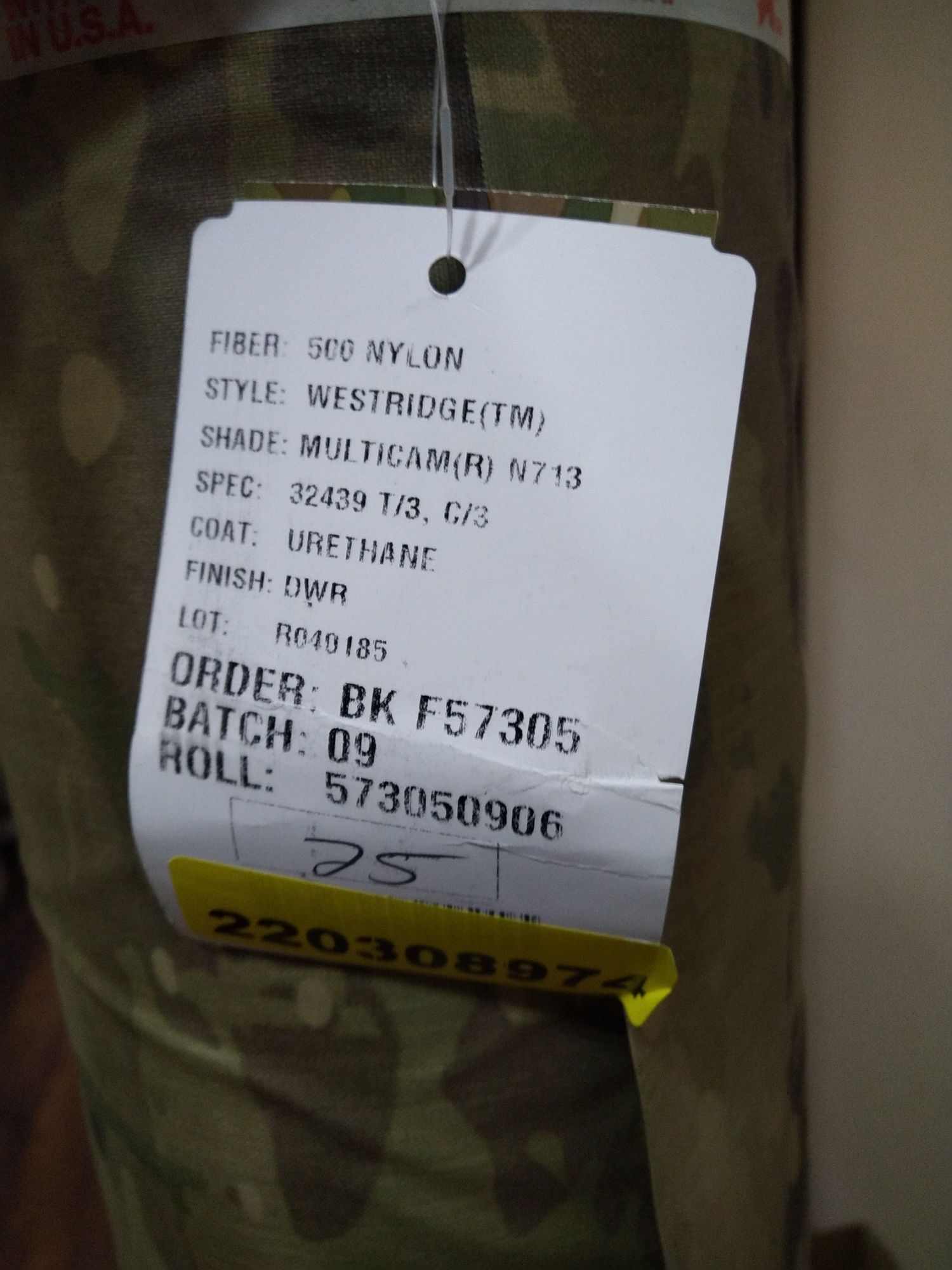 Oryginalna CORDURA® 500D MultiCam®  0.5 mb