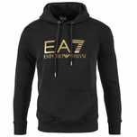 Ea7 Emporio Armani Bluza Kaptur Złote Logo R. M