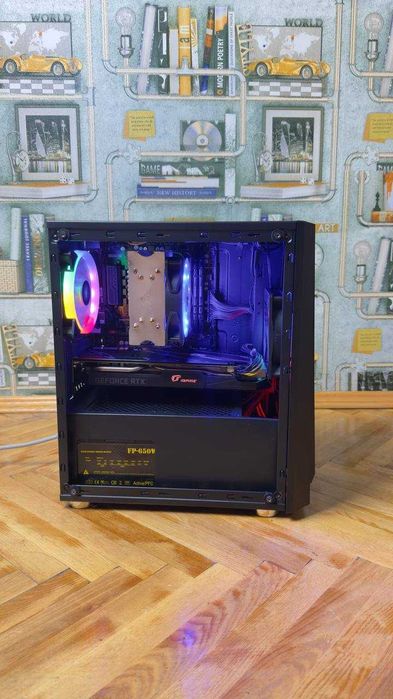 Потужний ігровий ПК (Ryzen 5 5500 6 ядер 12 п., 16Gb ОЗУ, GTX2060 6Gb)
