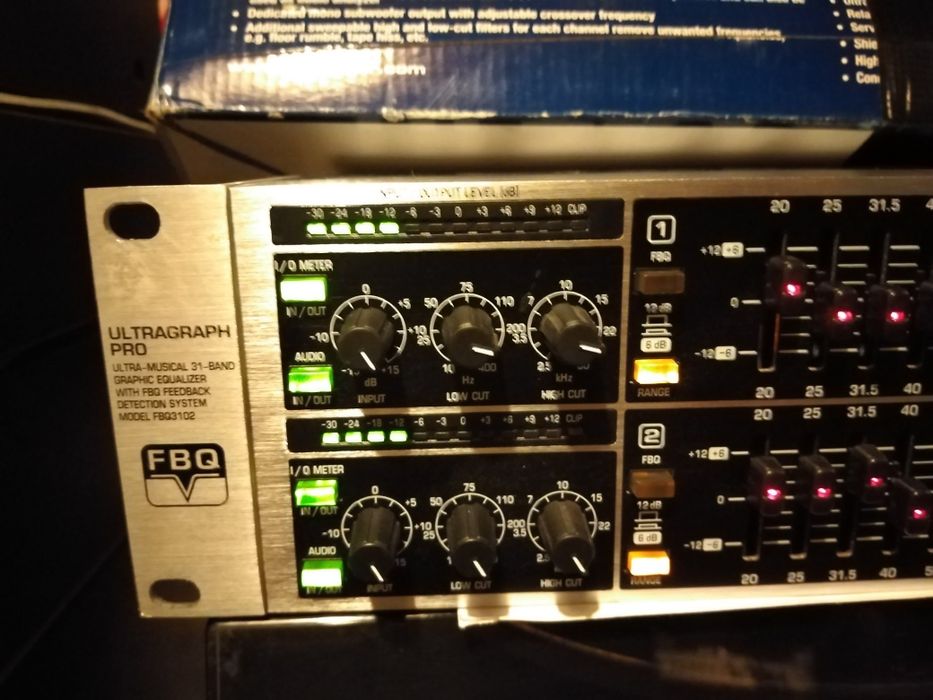 Behringer equalizador profissional de 31 bandas
