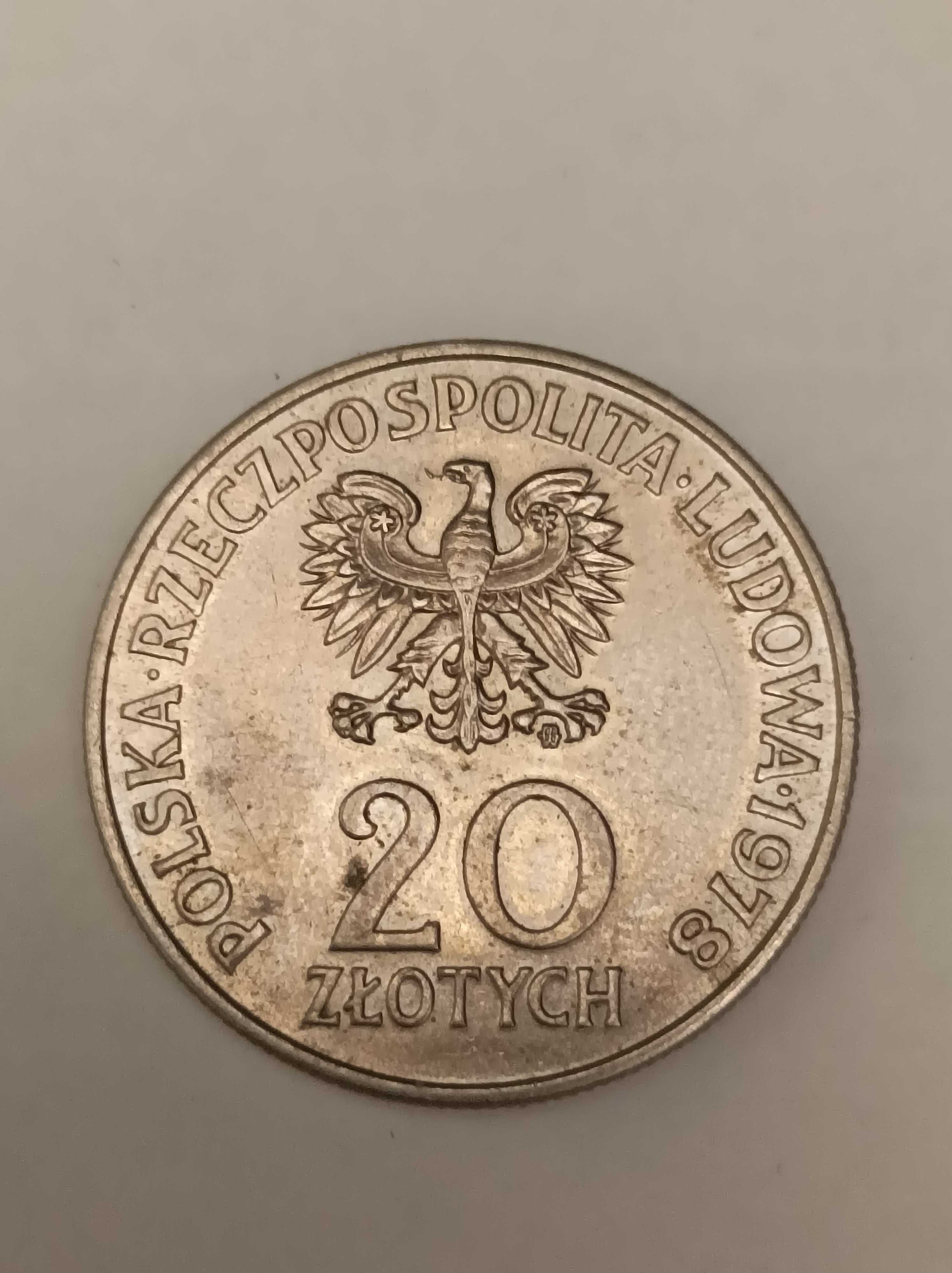 Moneta 20 zł rok 1978