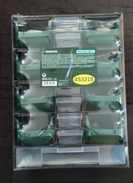 Organizador de peças pequenas com gavetas Parkside