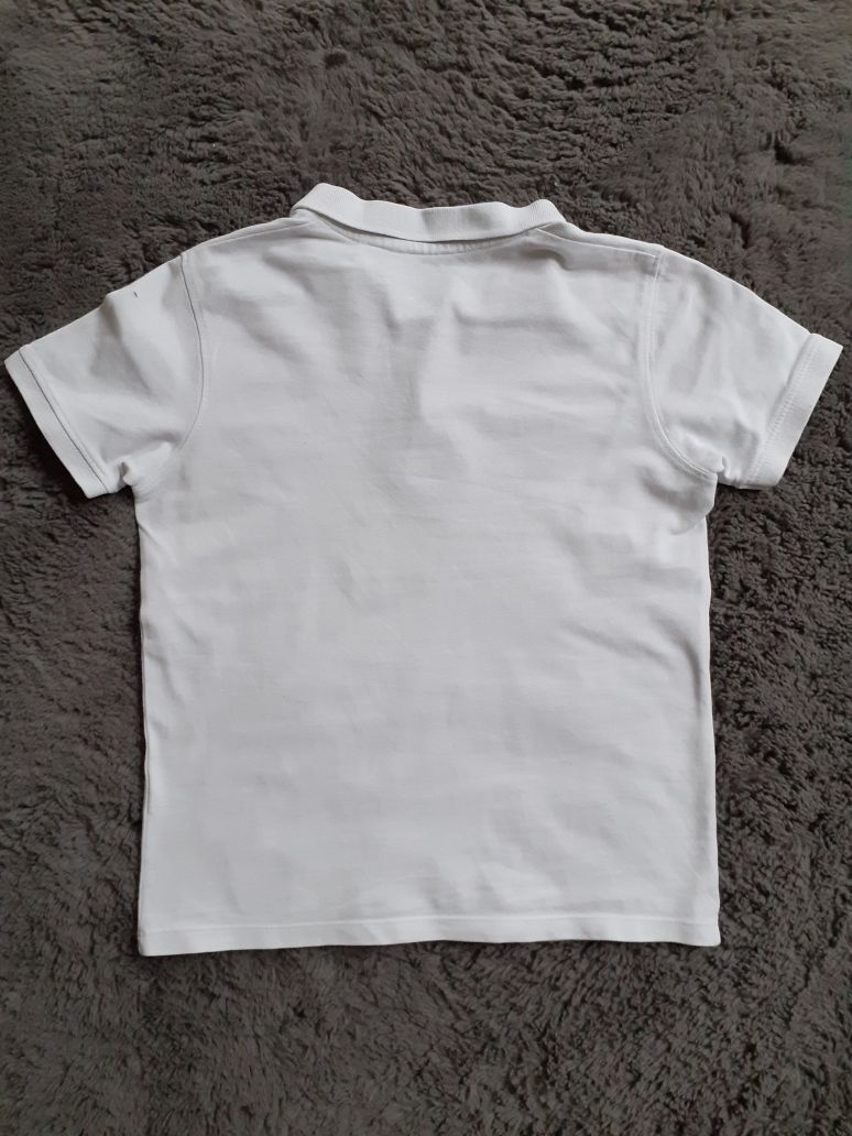 Koszulka biała polo Smyk 134