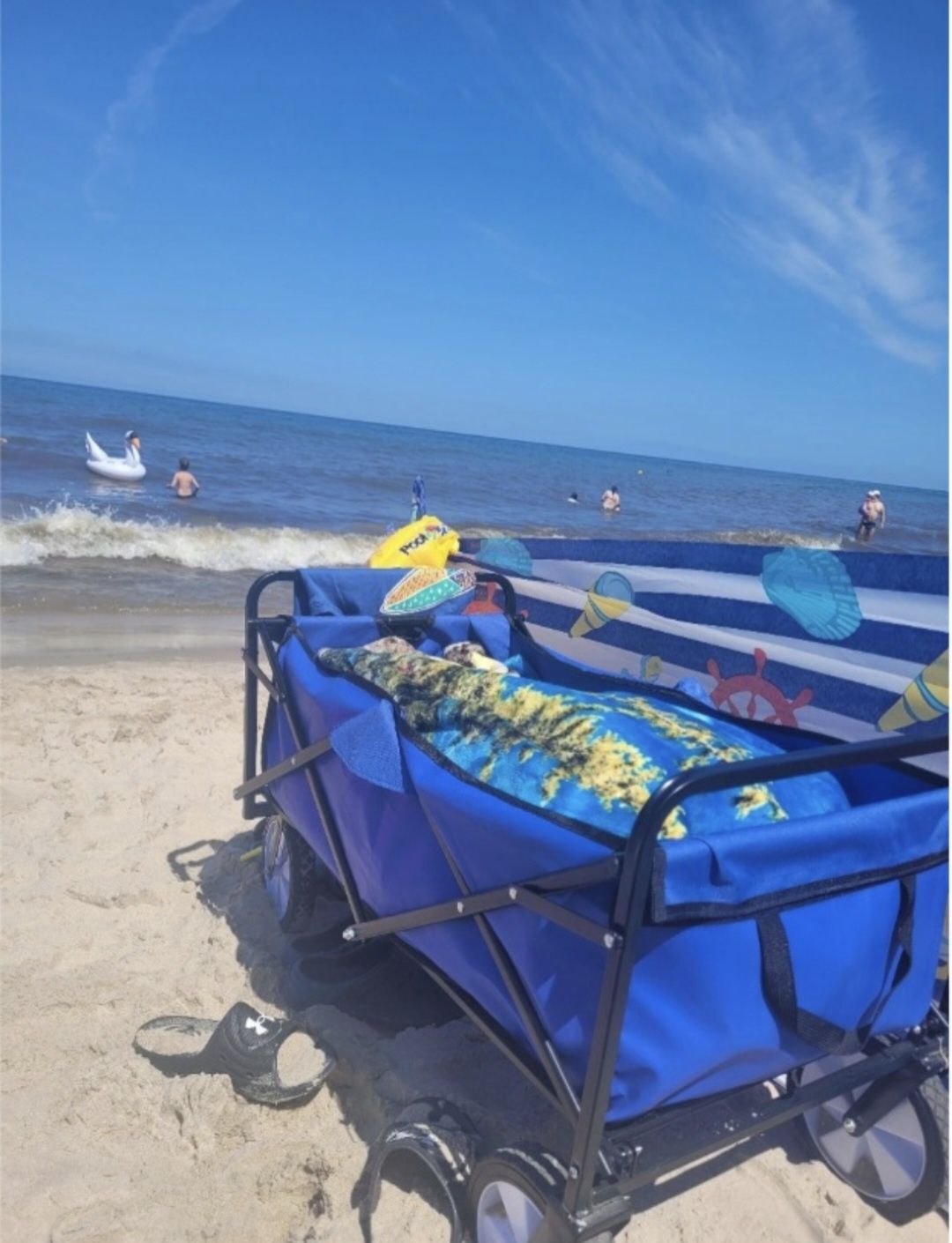 Wózek dla dzieci turystyczny plażowy transportowy