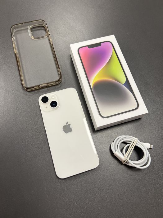- iPhone 14 - idealny - gwarancja - pełny zestaw -