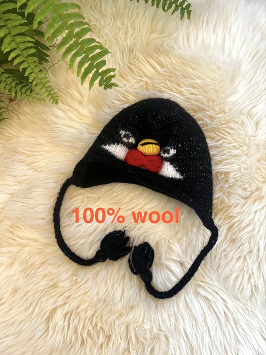 Czapka dziecięca, wełniana, bardzo ciepła, rozmiar 2-6 lat