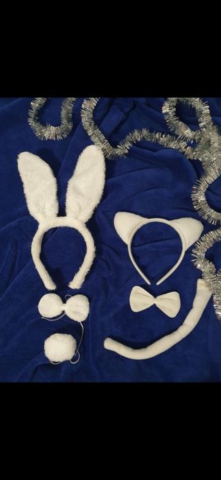 Зайчик, вушка зайця, сніговик, лисичка, свинка, ялинка