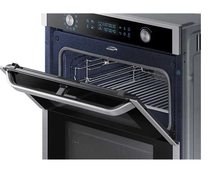 SAMSUNG NV75N7647RS, Piekarnik elektryczny Dual Cook Flex™, 75 L