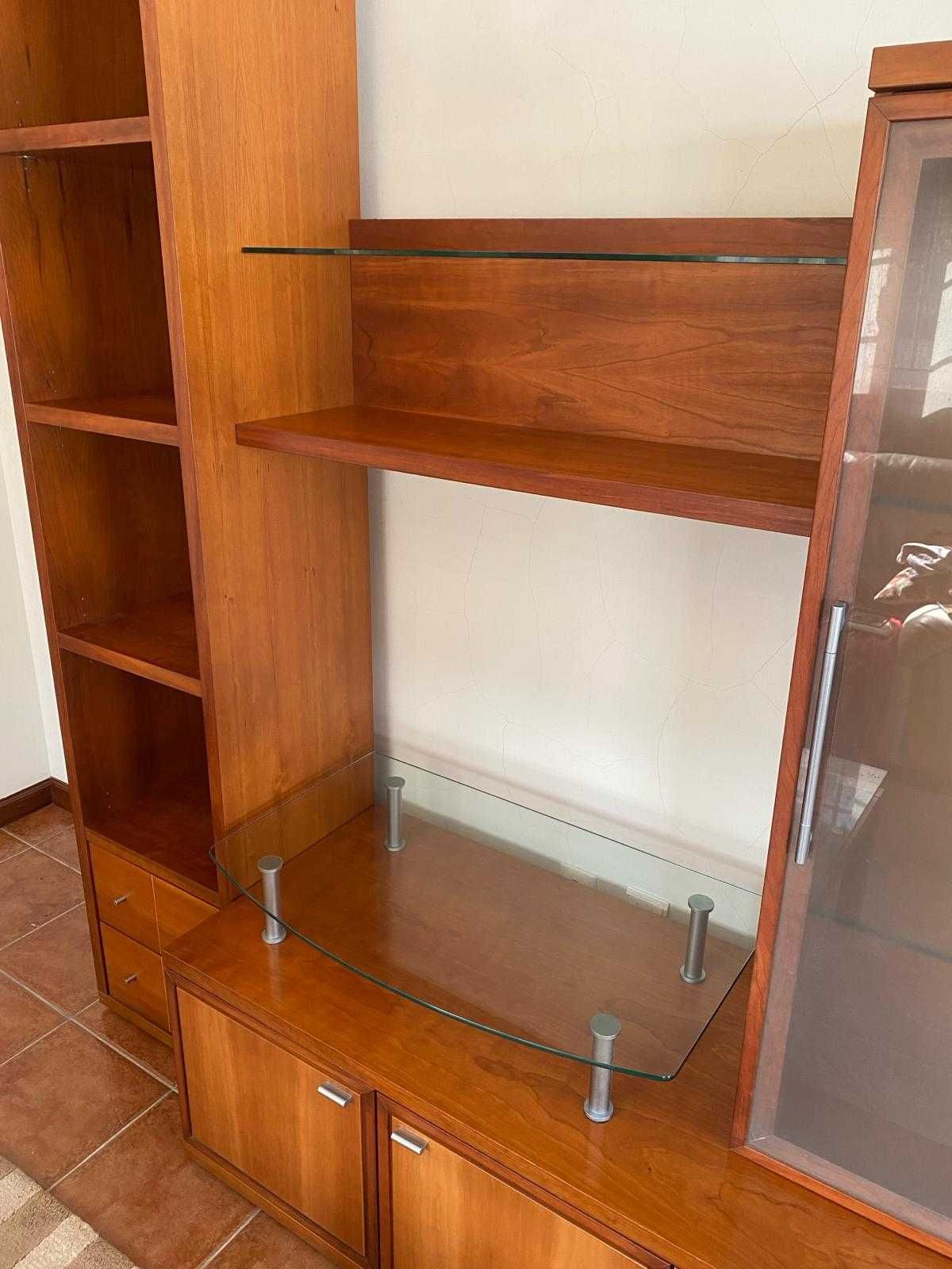 Mobília Sala de Estar - Conjunto de Estante para TV com Mesa de Centro