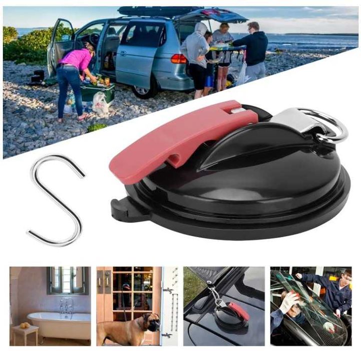 Mocna przyssawka z hakiem zaczepowym Pioleackflew