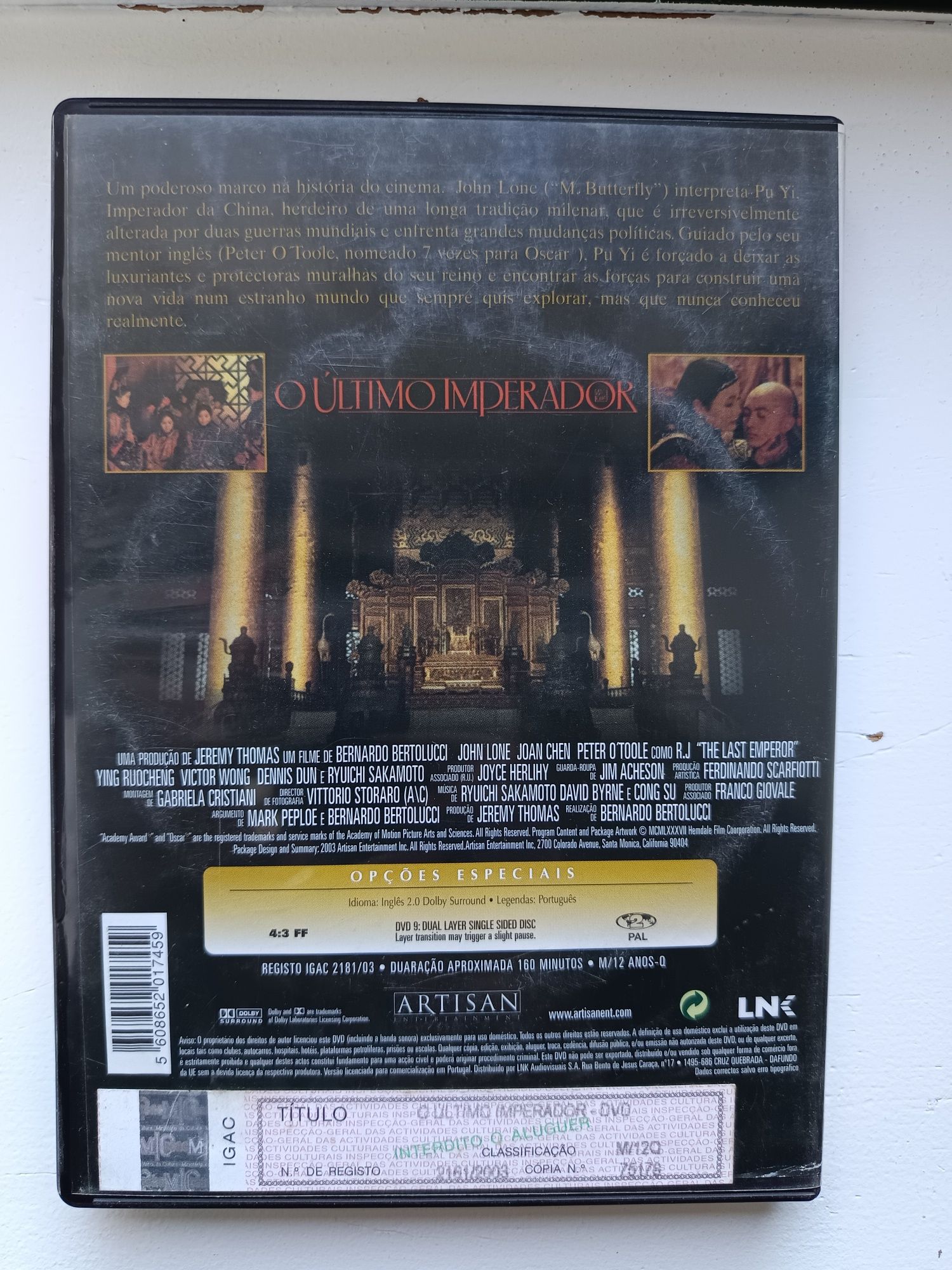 DVD o último imperador