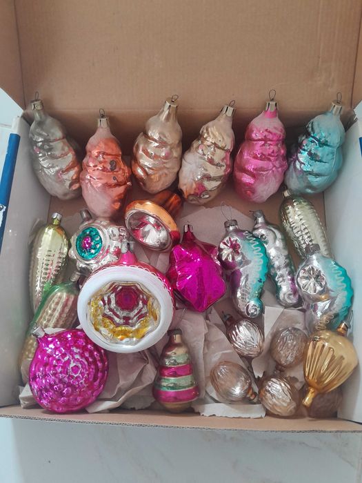 Елочные игрушки новорічні іграшки  новогодние игрушки СССР