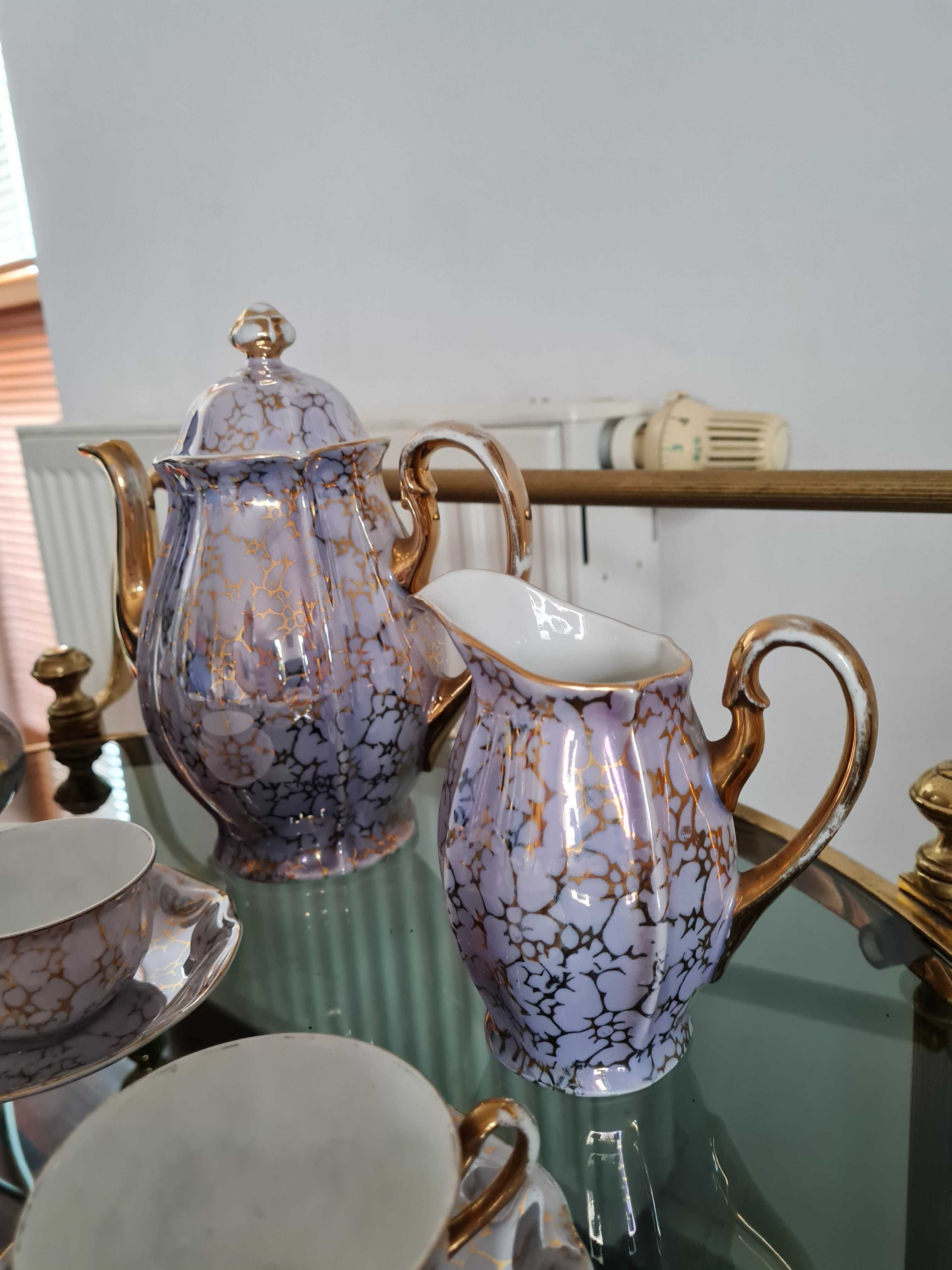 Porcelana Ćmielów, zestaw do kawy z lat 30 tych.