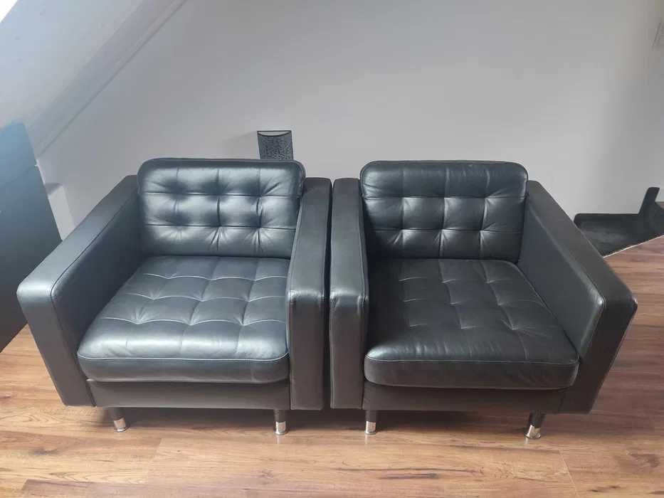2 fotele skórzane LANDSKRONA