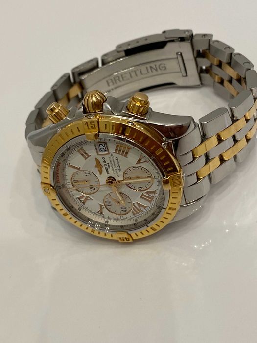 Breitling Chronomat Evolution Chronograph Steel/Yellow Gold 18K