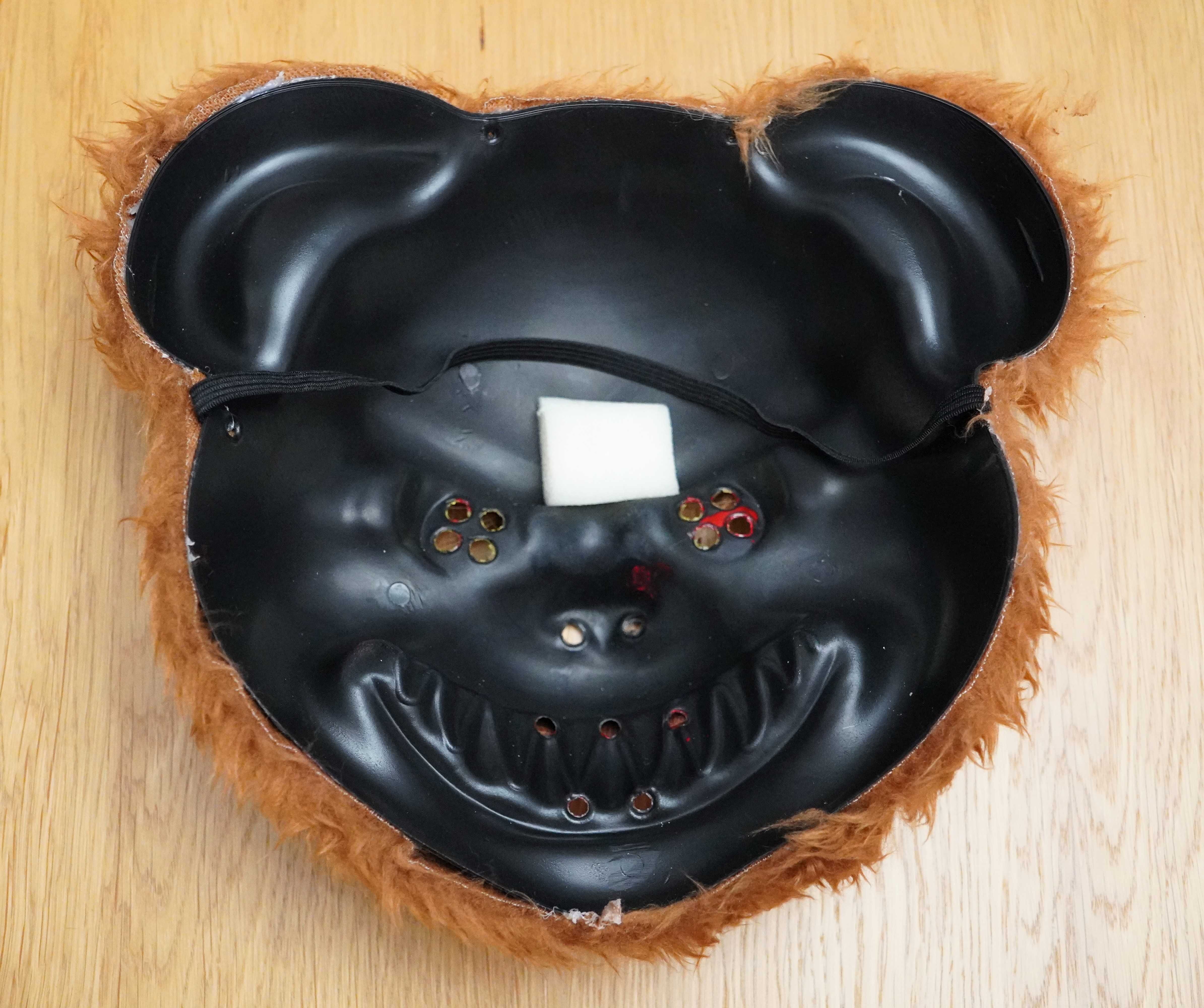 Maska Halloween straszny niedźwiedź horror