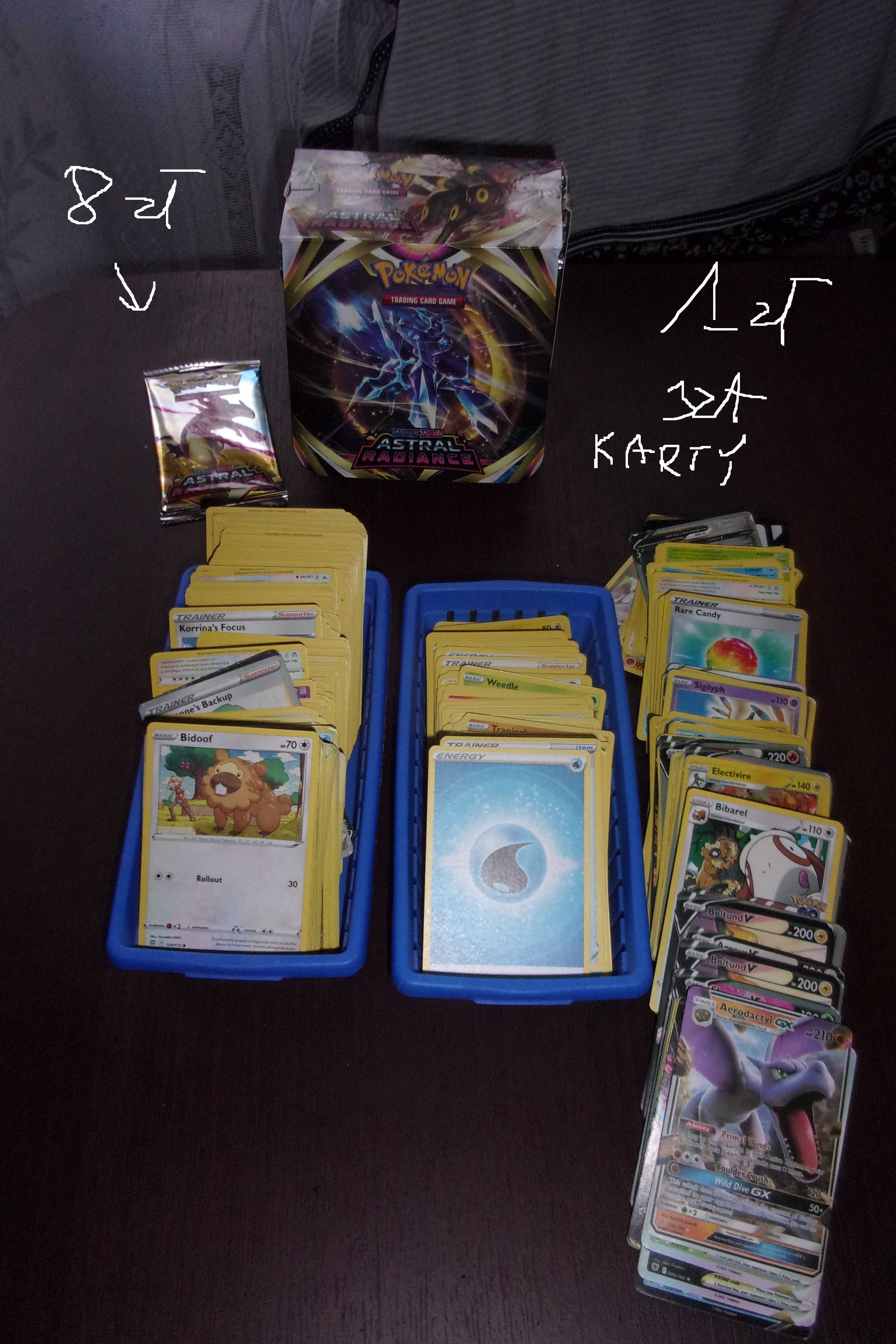 karty pokemon energia trainer saszetka