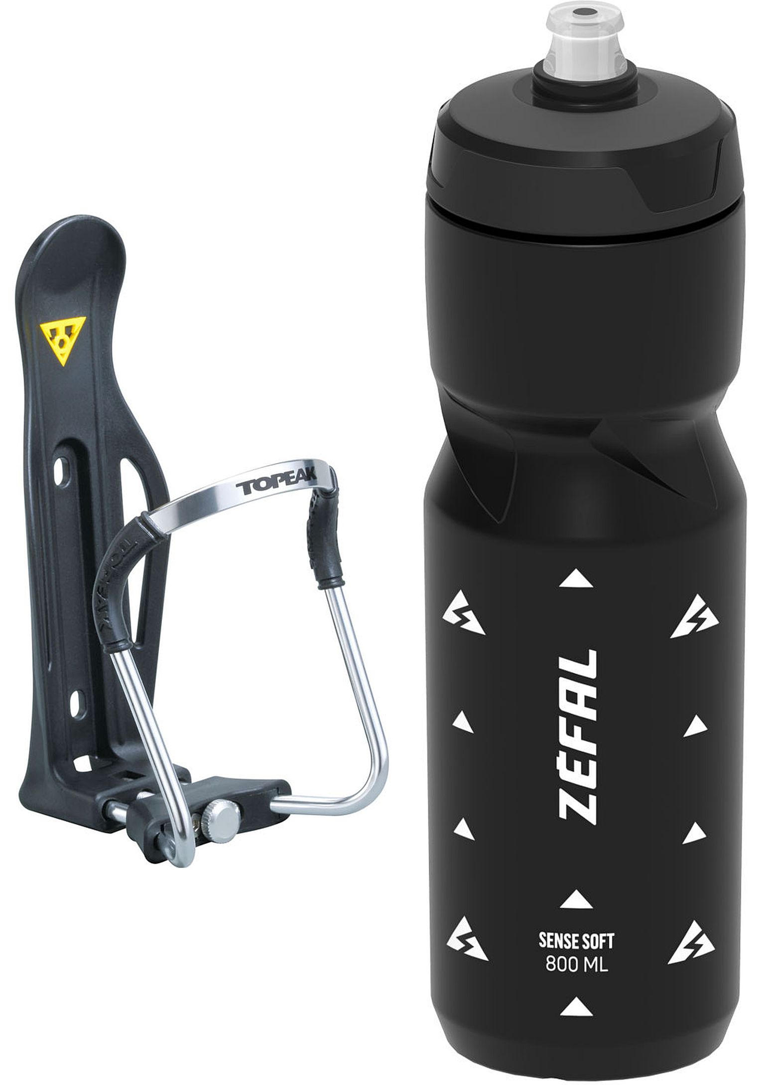 TOPEAK KOSZYK Alu +Bidon ZEFAL Sense  850ml