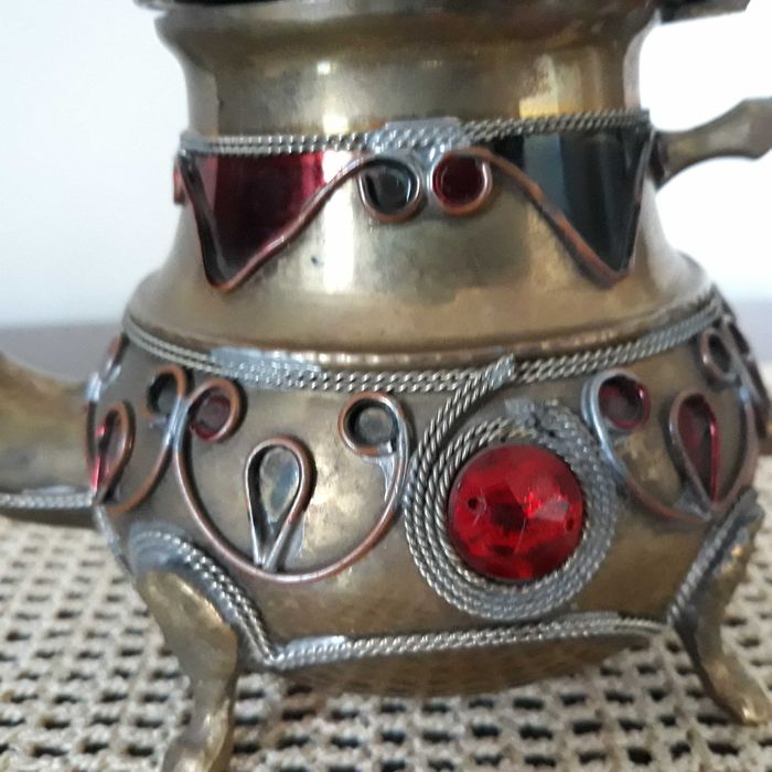 imbryk czajnik mosiężny do kawy herbaty orientalny (zestaw 2 sztuk)