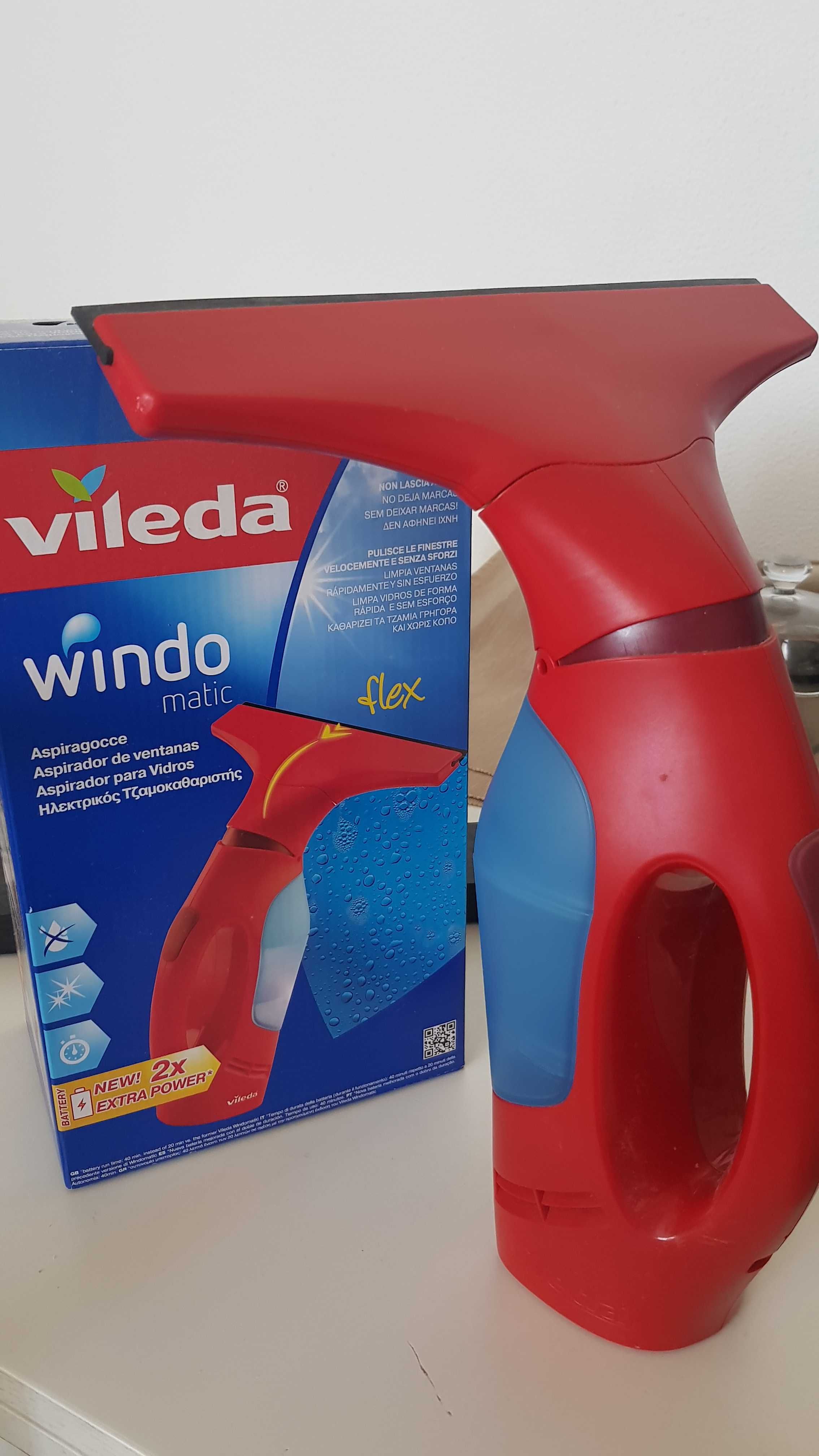 Vileda Windomatic Aspirador de Vidros limpeza de vidros  nova