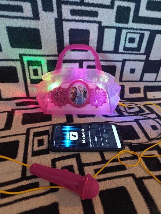 Дитячий програвач з мікрофоном. Холодне сердце.