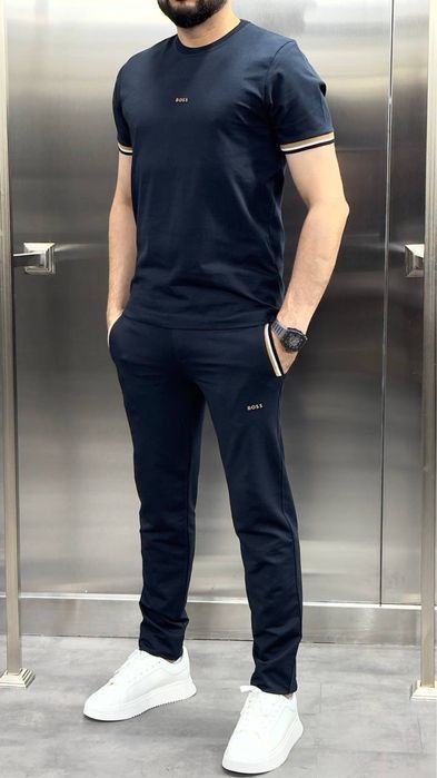 LACOSTE спортивный мужской костюм комлпект летний футболка шорты