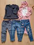 Paka dla dziewczynki 116  3 pary jeansów