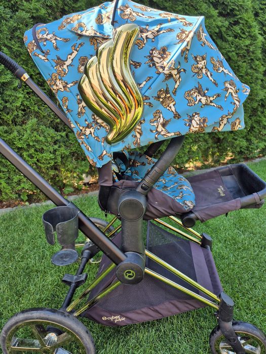 Zestaw wózek 2w1 cybex priam 2.0 jeremy Scott cherub blue