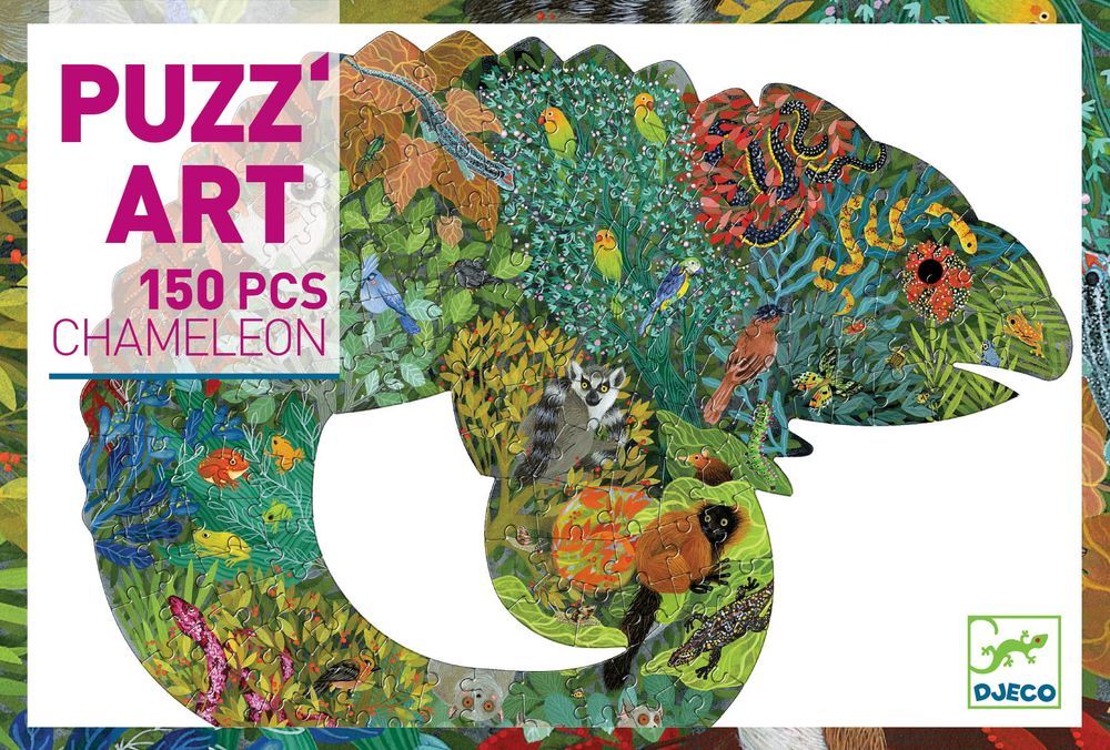 Puzzle artystyczne Kameleon 150 elementów Djeco