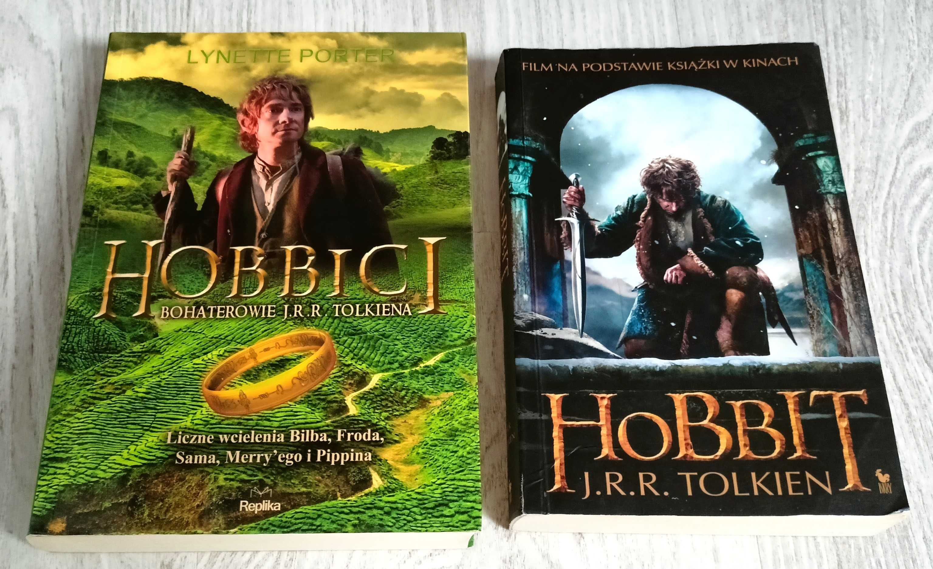 2x J.R.R. Tolkien Hobbit + Lynette Porter Hobbici Bohaterowie Tolkiena