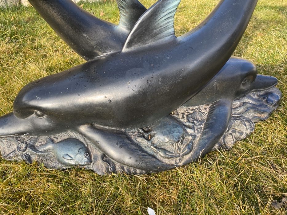 Ława stolik delfiny szyba hartowana