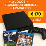 PlayStation 4 FAT 1TB + 2 Jogos + 2 Controles